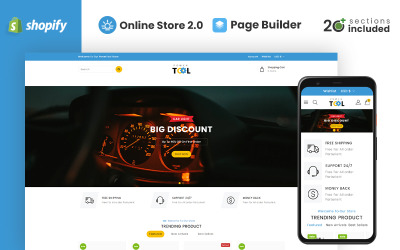 Power Tools and Accessories Store Theme Shopify