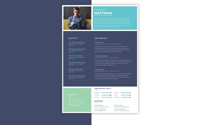 Professioneel CV CV-sjabloon