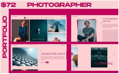 Responsive WINK - Photographer Portfolio Multipurpose Web Sitesi #126241