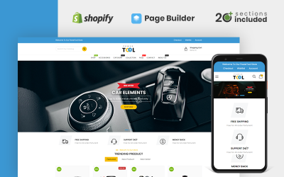 Shopify-Thema für Elektrowerkzeuge und Zubehör