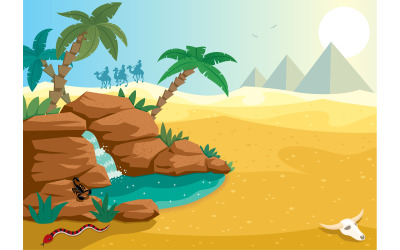 Desert Oasis - Illustration