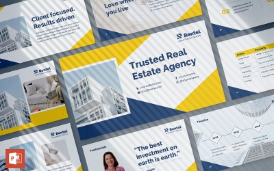 公寓租赁演示PowerPoint模板