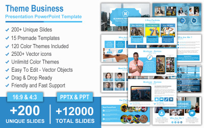 Tema Affärspresentation PowerPoint-mall
