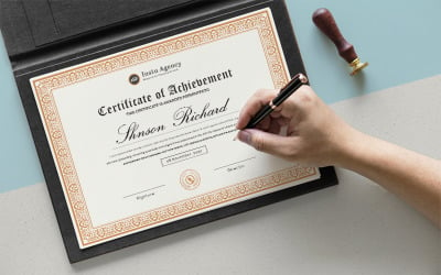 Elegant  Design Certificate Template