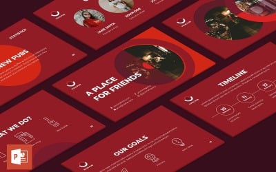 酒吧演示PowerPoint模板