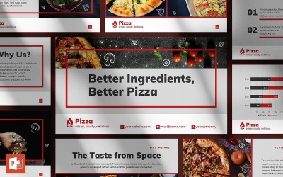Pizza étterem bemutató PowerPoint sablon