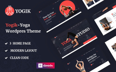 Responzivní WordPress motiv "Yogik - Yoga Studio" #126440