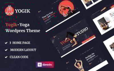 WordPress Theme namens "Yogik - Yoga Studio" #126440