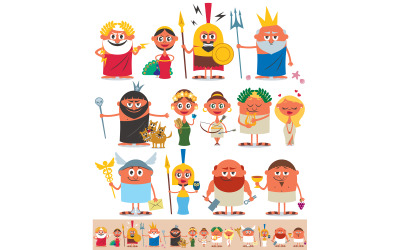 Greek / Roman Pantheon - Illustration