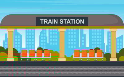 Public Transport Train - Illustration