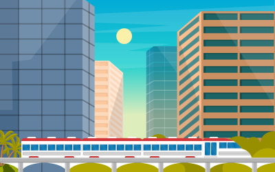 Sidajärnvägsstation - illustration
