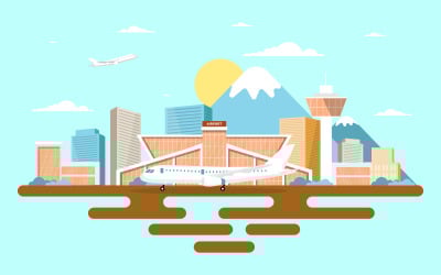 Terminal Building Airport - Illustration
