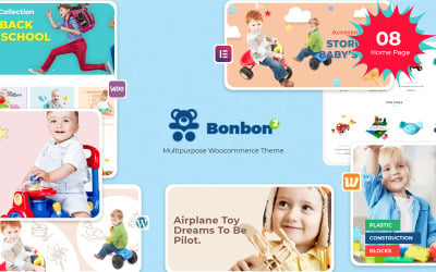 Bonbon - Baby &amp;amp; Kids Store WooCommerce Teması