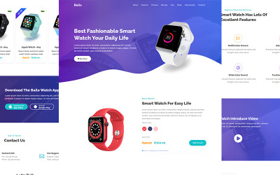 Responsywny szablon Landing Page Bailo - Product Landing Page HTML Template #126717