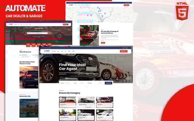 Responsywny szablon strony www Automate - Car Loan Website Template #126728