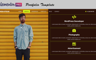 Responzivní Elementor šablona "Parto - Creative Personal | Resume | Portfolio Template" #126727