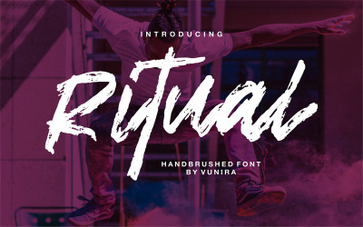 Ritual | Handborstad typsnitt
