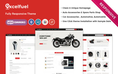 Excelfuel - адаптивная тема WooCommerce для автомобильного магазина