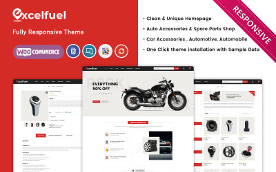 Excelfuel - WooCommerce-tema för bilbutik
