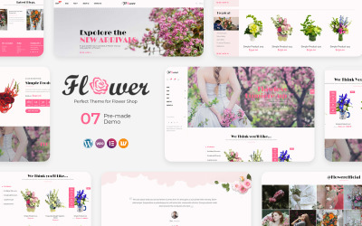 Flor - Perfecto para el tema WooCommerce de Flower Shop