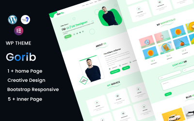 Gorib - Elementor Portfolio Wordpress Theme