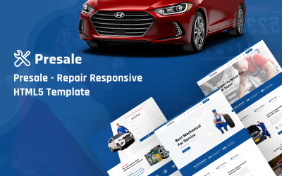 Responsywny szablon strony www Presale- Repair Responsive HTML5 Website Template #136131