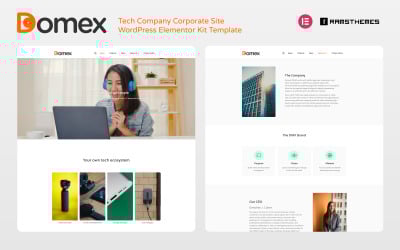 Responzivní Elementor šablona "DOMEX - Tech Company Corporate WordPress" #136128