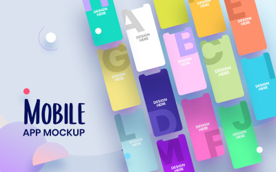 Mobilalkalmazás-bemutató termékmockup