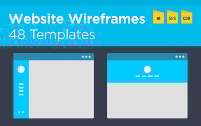 48 Website Wireframes and Flowchart №136645