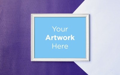 Wooden Frame Mockup with Color paper Background Product Mockup #136623