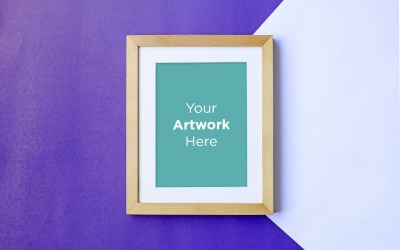 Wooden Frame with Color Paper Background №136635