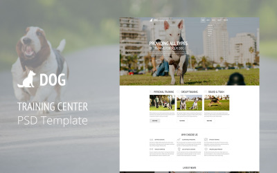 Dog Training Template Photoshop №136866