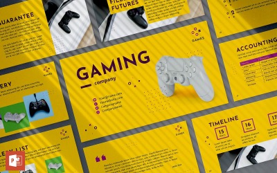 Gaming Company Presentation PowerPoint sablon
