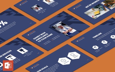 Шаблон презентации PowerPoint разнорабочий