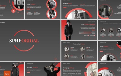 Spheoridal PowerPoint sablon