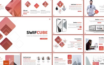 Swiftcube PowerPoint-mall