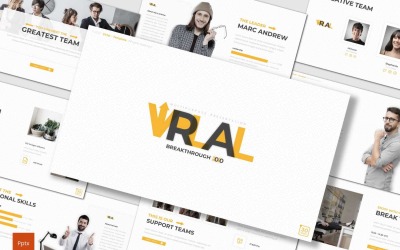 Virlal шаблон PowerPoint