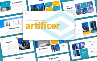 Artificer architektúra bemutató PowerPoint sablon