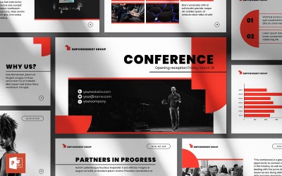 Konferenspresentation PowerPoint-mall