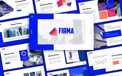 Plantilla de PowerPoint - presentación empresarial de Firma
