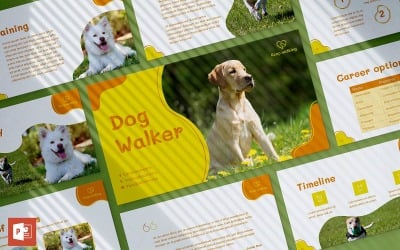 Шаблон презентации PowerPoint Dog Walker