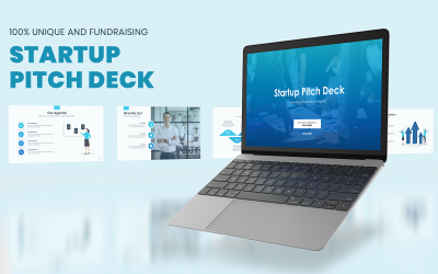 Startup Pitch Deck Presentation - PowerPoint sablon
