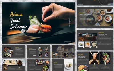 Tema PowerPoint #136938 "Asians Food - Food & Beverage Presentation"
