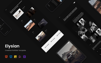 Responsywny szablon Landing Page Elysian - Creative Portfolio #137112