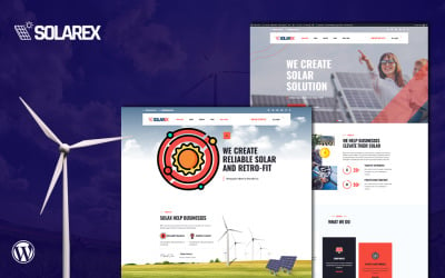 Solarex Motyw WordPress z odnawialną energią słoneczną