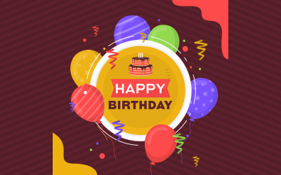 Banner de fundo de celebração de aniversário