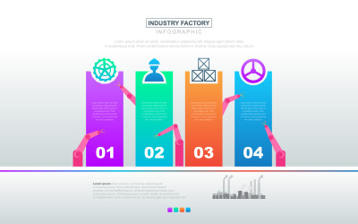 Elementos de infografía de datos de gráfico de presentación