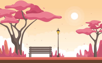 Fall Spring Japan - Illustration