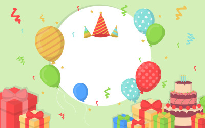 Fundo de banner de aniversário de festa