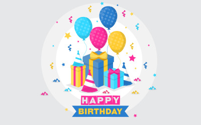 Geschenk Party Banner Hintergrund